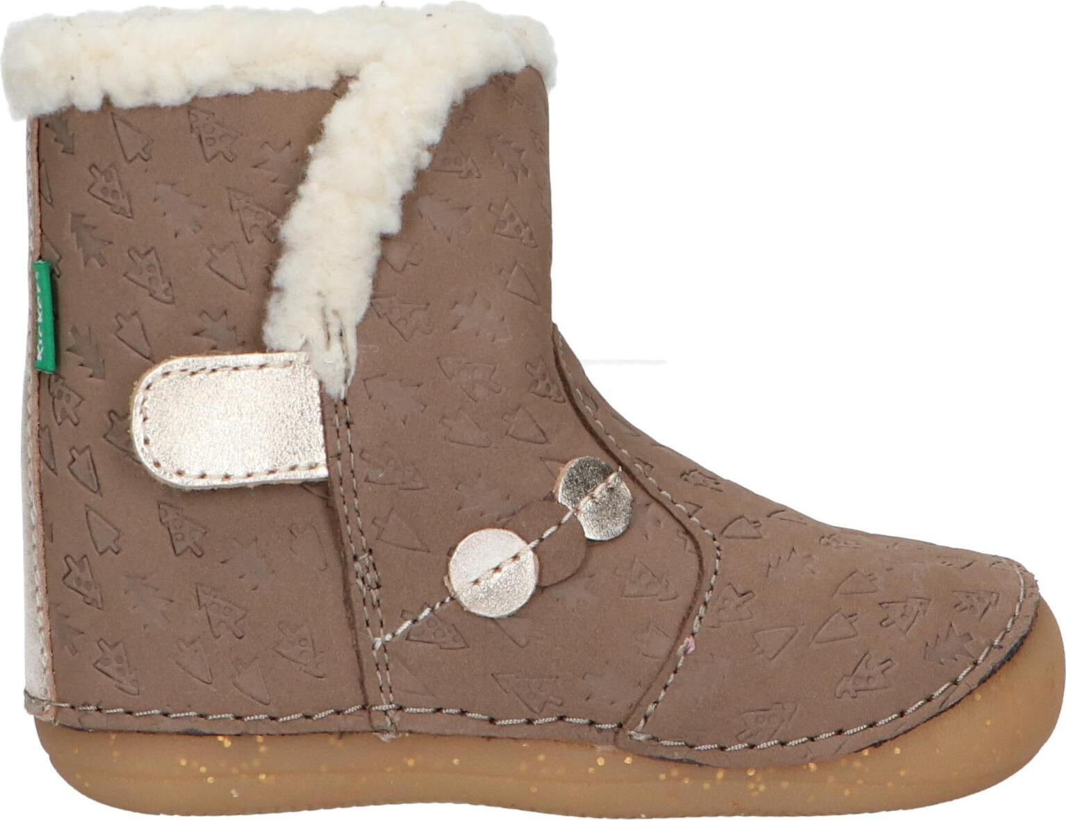KICKERS 909740-10 SO WINDY NUBUCK 123 TAUPE OR FANTAI Girls Boots