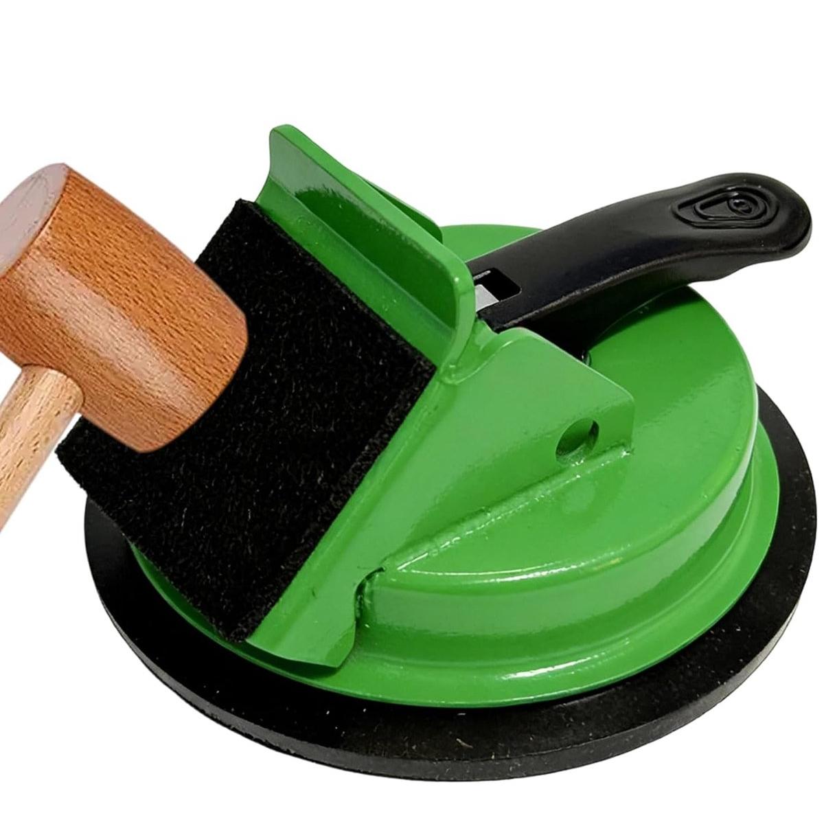 Ventosa - Ventosa para azulejos - Nivelador de azulejos - Ventosa para azulejos - Sistema de nivelación - 45 grados - Ajustable - Para colocar y nivelar azulejos - Para baño y cocina - Verde