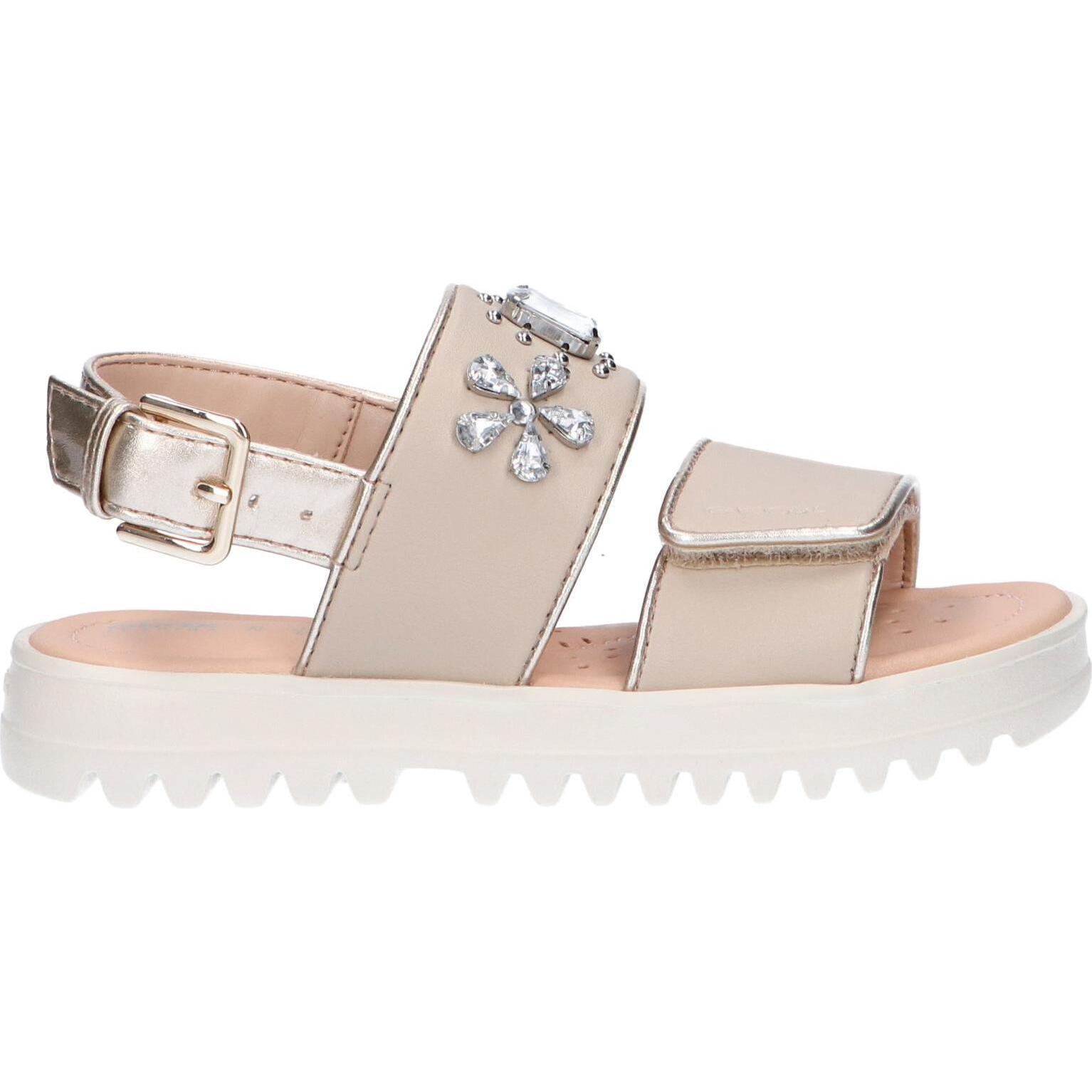 Geox j026ec 0bchi j coralie c5000 beige girl's sandals