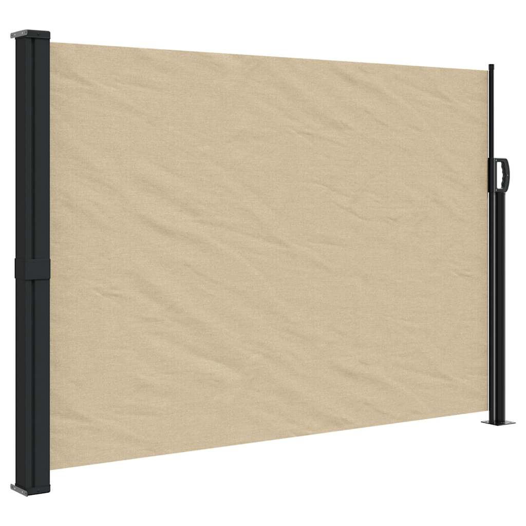 vidaXL Toldo lateral retráctil beige 140x600 cm
