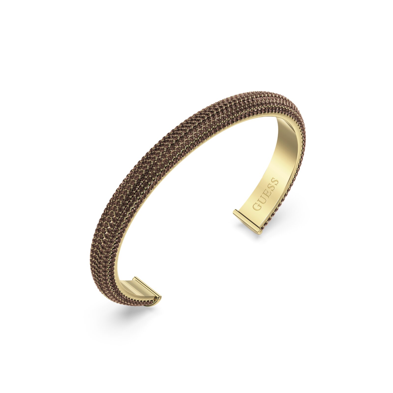 Guess Pulsera Mujer Essenza De Acero Dorado, Marrón