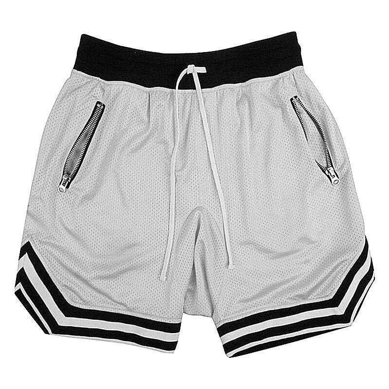 OmHom Shorts De Baloncesto Para Hombre Deporte Fitness Verano Malla Secado Rápido Pantalones Casuales Transpirables Talla Media