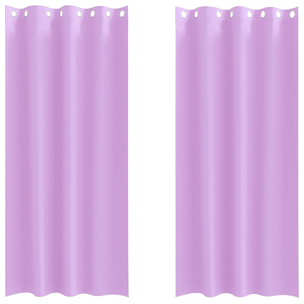 vidaXL Cortinas Opacas con Anillas 2 pcs 260 x 140 cm Poliéster