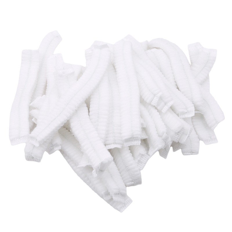 TK 100PCS Gorro De Cabello Desechable De Poliéster Para Chef Y Catering Protección Contra Polvo Y Suciedad Suministros De Baño