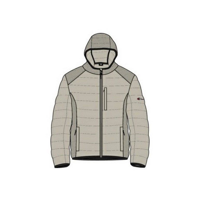 CAZADORA CHAMPION BEIGE ESSENTIAL PADDED HOODED JACKET