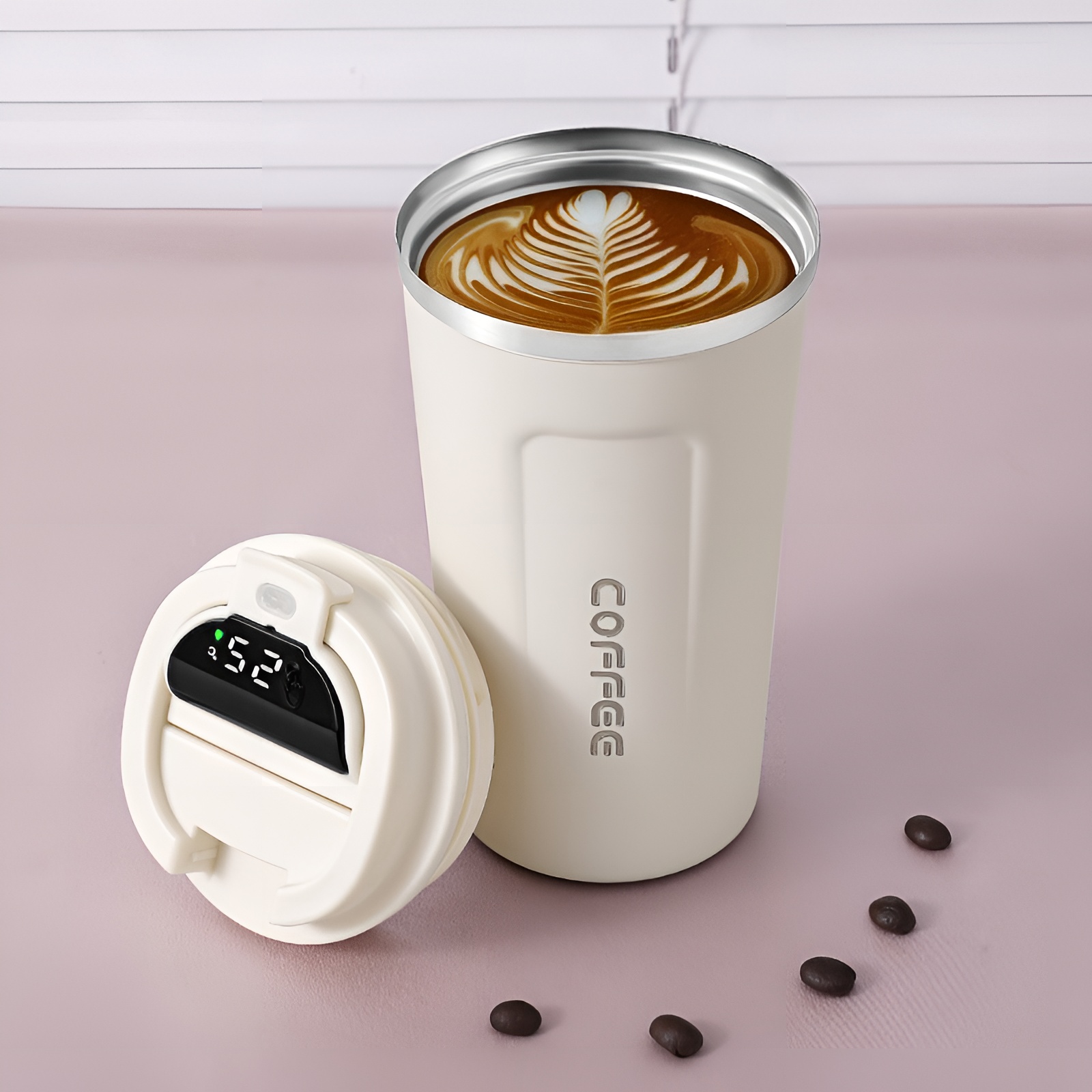 TK Vaso Termico Café Termo Taza Termica Viaje Botella Acero Inoxidable Agua para Llevar Sin Bpa Thermos Frascos INOX Copa Hermetico Taza Coche Bebida 510ml