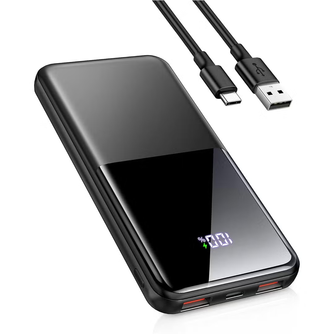 2026 Power Bank 20000mAh 22.5W Klein Schnellladefunktion Powerbank Powerbank 1 USB-C 2 USB-A Mini Externa Handyakkus LCD Display Akkupack für iPhone 17 16 15 14 13 Smartphones Travel Camping Outdoor etc