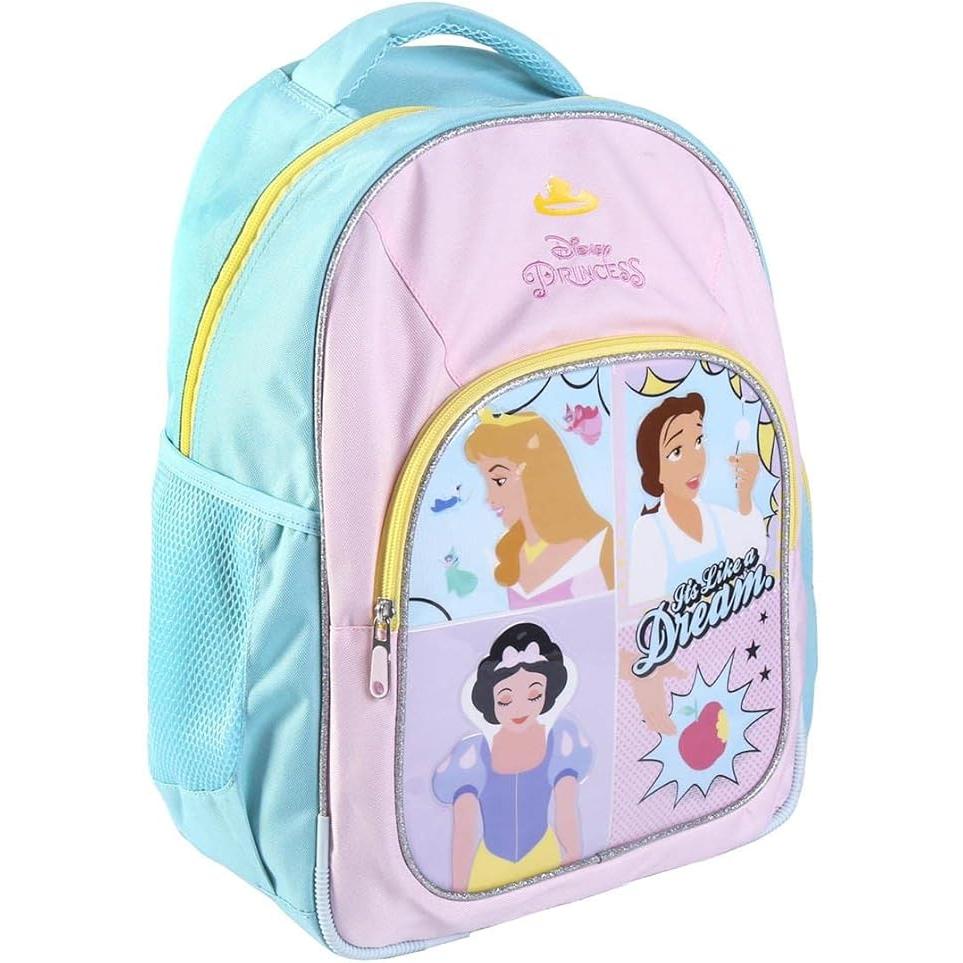 Mochila Escolar Princesas Disney - Cerdá Life's Little Moments – Blancanieves, Bella y Cenicienta – Para Niñas de 6 a 13 Años