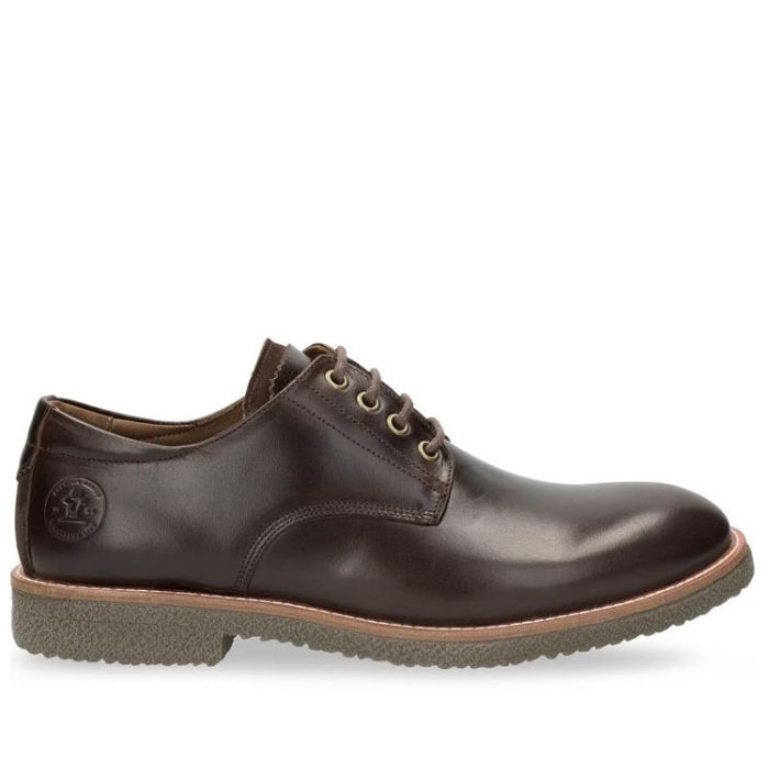Panama Jack Gante C3 zapato para hombre de piel, con forro entero de piel, cierre de cordones y plantilla extraíble. Piso de goma natural, resistente al desgaste de gran agarre.