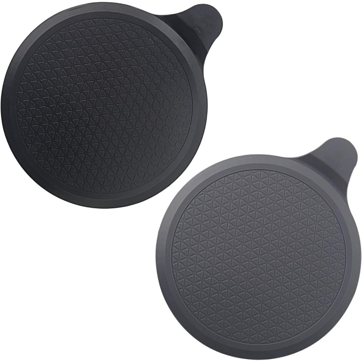 Om Home Tapón de silicona para bañera (paquete de 2) - Tapón extragrande para fregadero de 15 x 18,5 cm - Tapa de silicona para desagüe de suelo - Tapón universal para desagüe de ducha - Para fregadero de cocina y baño - 15 x 18,5 cm