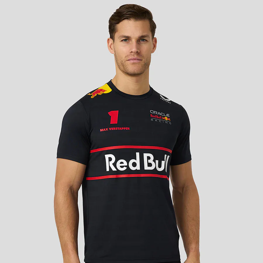 Camiseta Castore Oracle Red Bull Racing Max Verstappen Hombre Color Navy – Merchandising Oficial F1