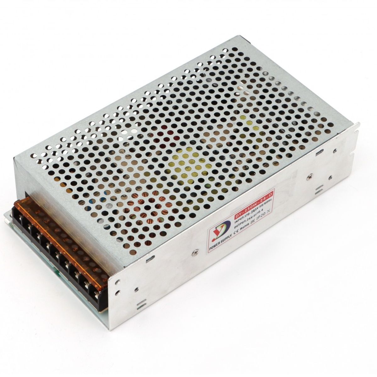 Jandei - Transformador de Alta Calidad para Bajo Voltaje 5V, 12V o 24V - Fuente de Alimentación con Carcasa de Aluminio / Diseño Slim. Modelos de Interior y Exterior para Tiras Led, Neones