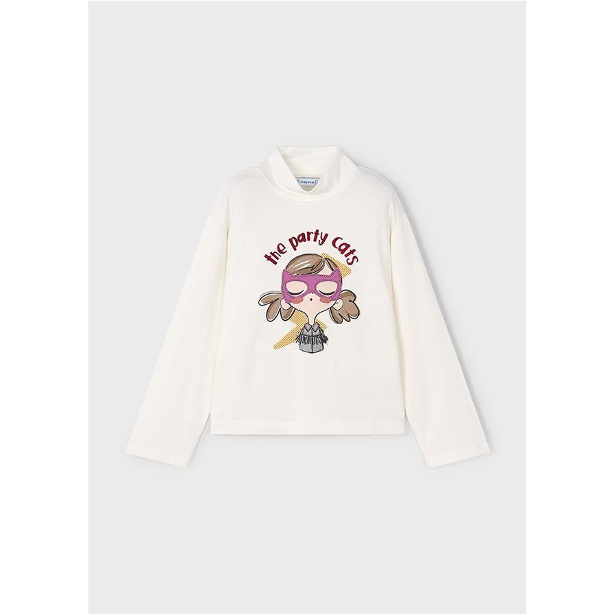 Mayoral - Semicisne viscose para niña, top elegante de tejido fluido y suave, ideal para primavera-verano en ropa infantil femenina