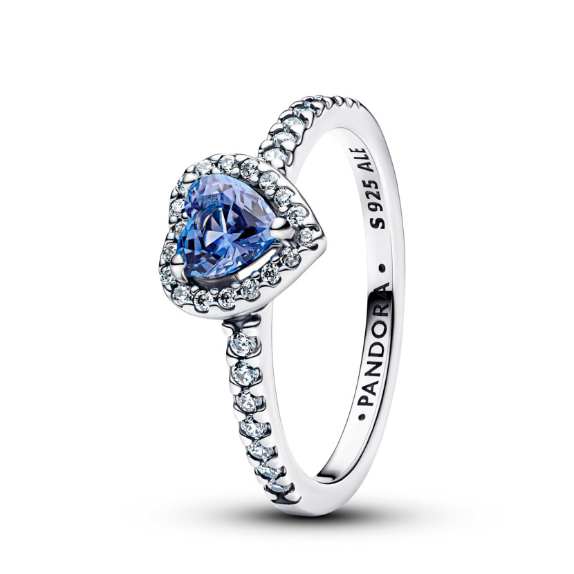 Pandora Anillo de plata de ley con forma de corazón 198421C05 , para Mujer