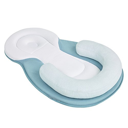 Almohada Para Bebé Recién Nacido Protección De Cabeza Seguridad Al Dormir Respirable Modeladora Antirrollo Almohada Para Niños Pequeños Antideslizante Almohadilla De Leche
