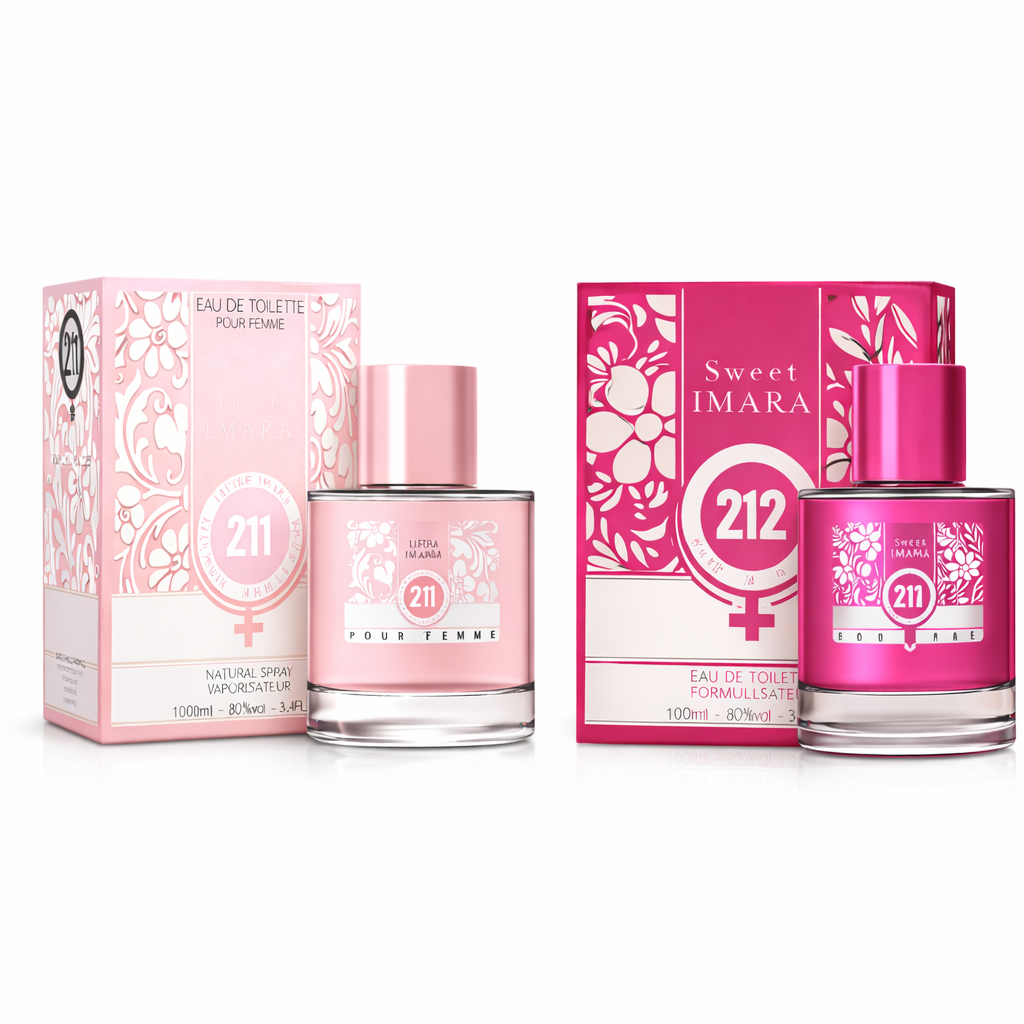 Pack Eau de Toilette (EDT) Mujer 2x100ml Imara 211 + Imara 212 Sweet – Fragancia Floral y Dulce Vendido por tienda Goldan Color