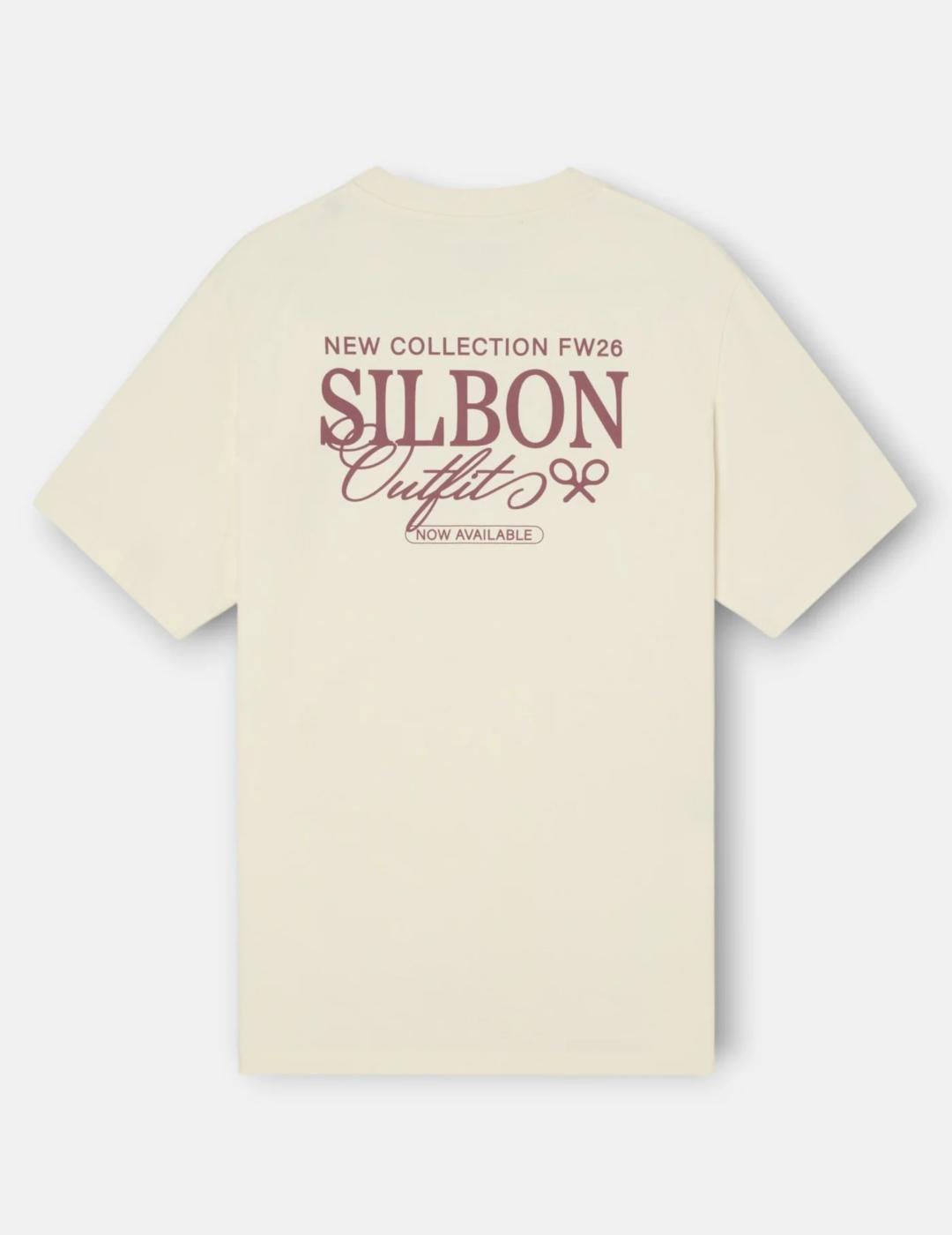 SILBON CAMISETA OUTFITS CREMA