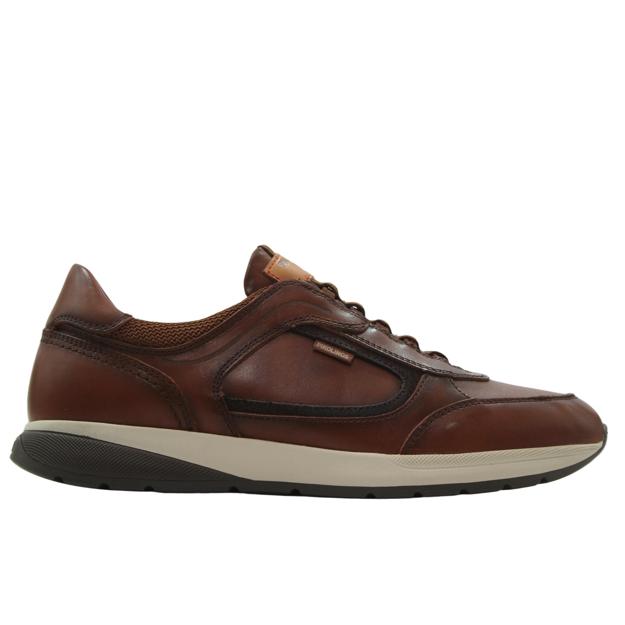 Pikolinos M2B-6439C1 Zapatos casual de piel lisa, elásticos, suela de goma, para caballero