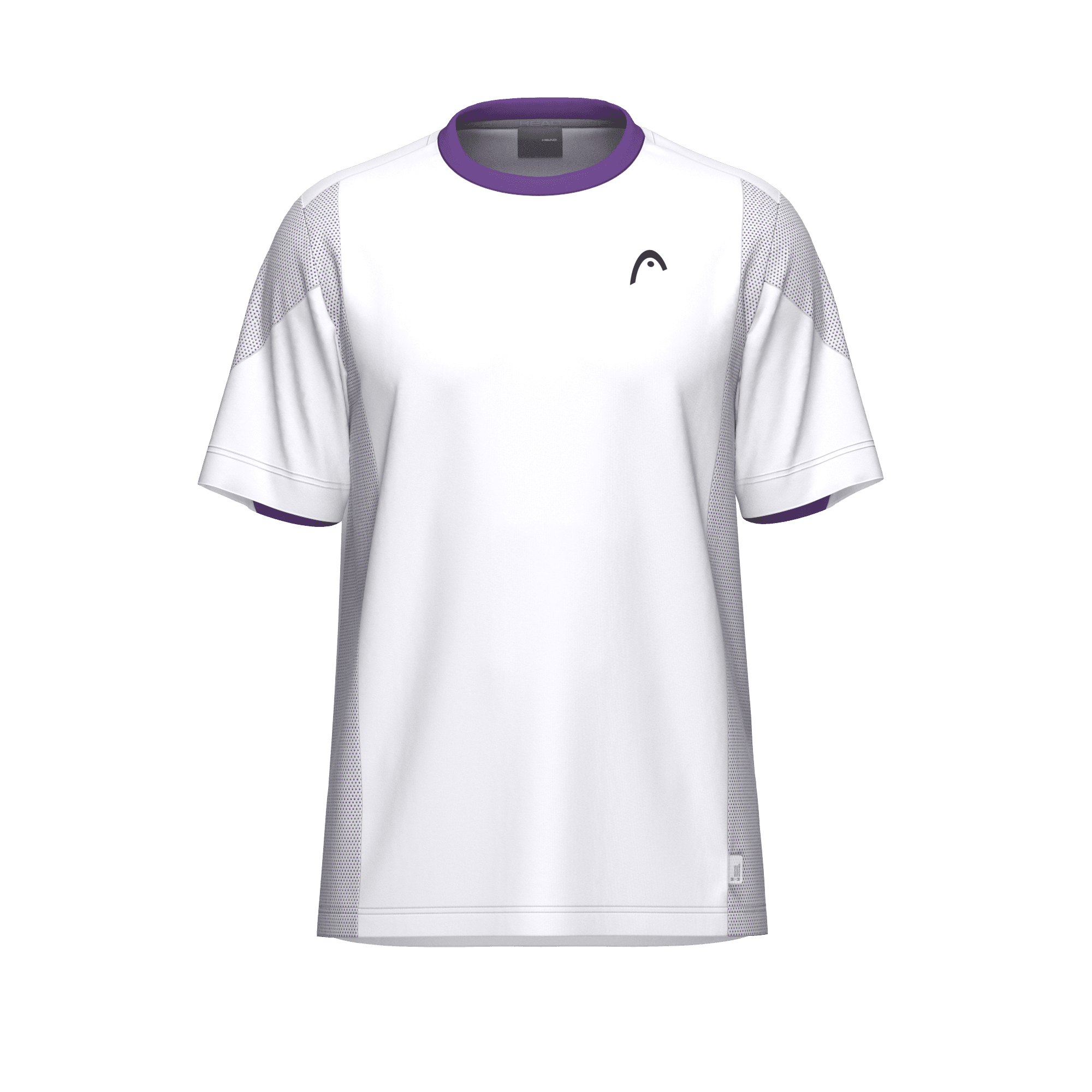 Camiseta Head Slice Blanco/Morado 2026