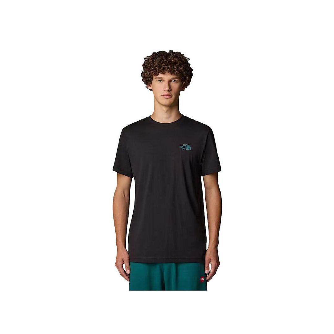 Camiseta Hombre The North Face Nse Box Negro Verde