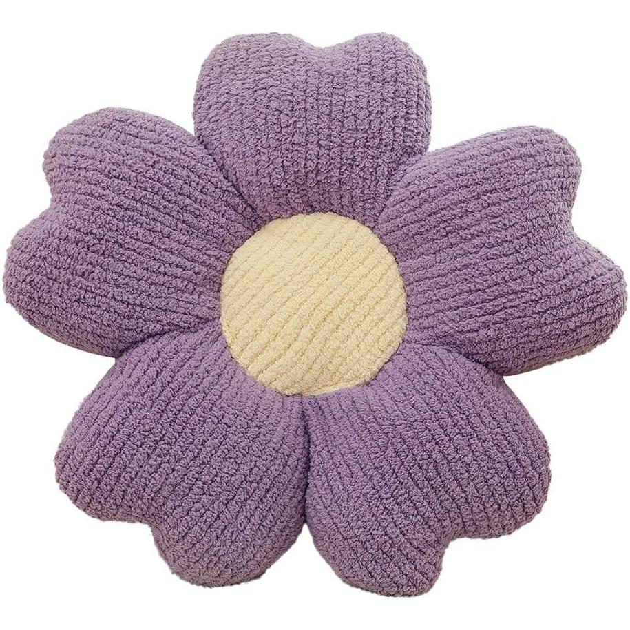EasySpeed Cojin Flor Forma Margarita 50 cm, 2 Unidades, Almohada de Suelo, Cojines Decorativos Flor, Almohadilla, Silla, Sofa