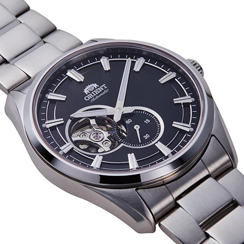 Reloj Automático Hombre Orient Contemporary RN-AR0001B JDM 40.8mm Semi-Skeleton Cristal de Zafiro Acero 50m WR