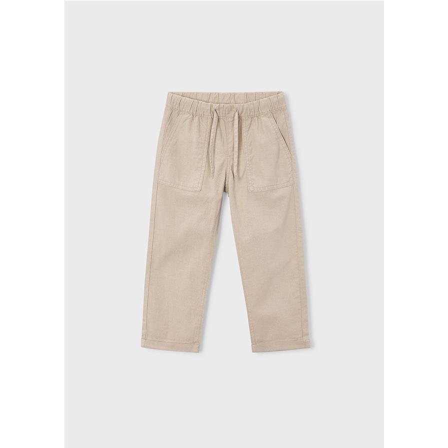 Mayoral - Pantalón jogger de lino para niño con cintura elástica y bolsillos laterales, diseño casual cómodo para uso diario en verano