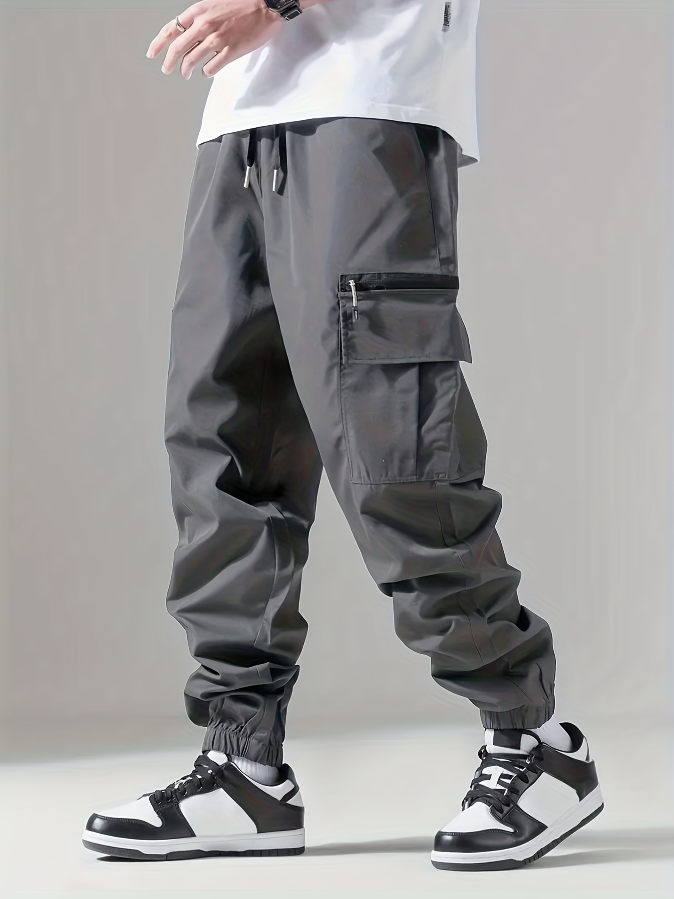 TK Pantalones De Cargo Para Hombre Pantalones Delgados Y Transpirables Para Exterior Casual Adecuados Para Correr Y Ciclismo Con Múltiples Bolsillos Estilo Safari