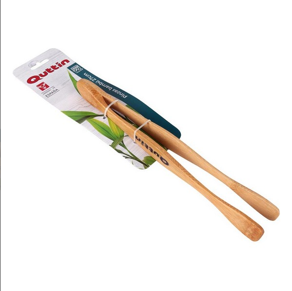 QUTTIN - 2PCS PINZA DE BAMBU COCINA 27CM PINZA MADERA | Amystyle
