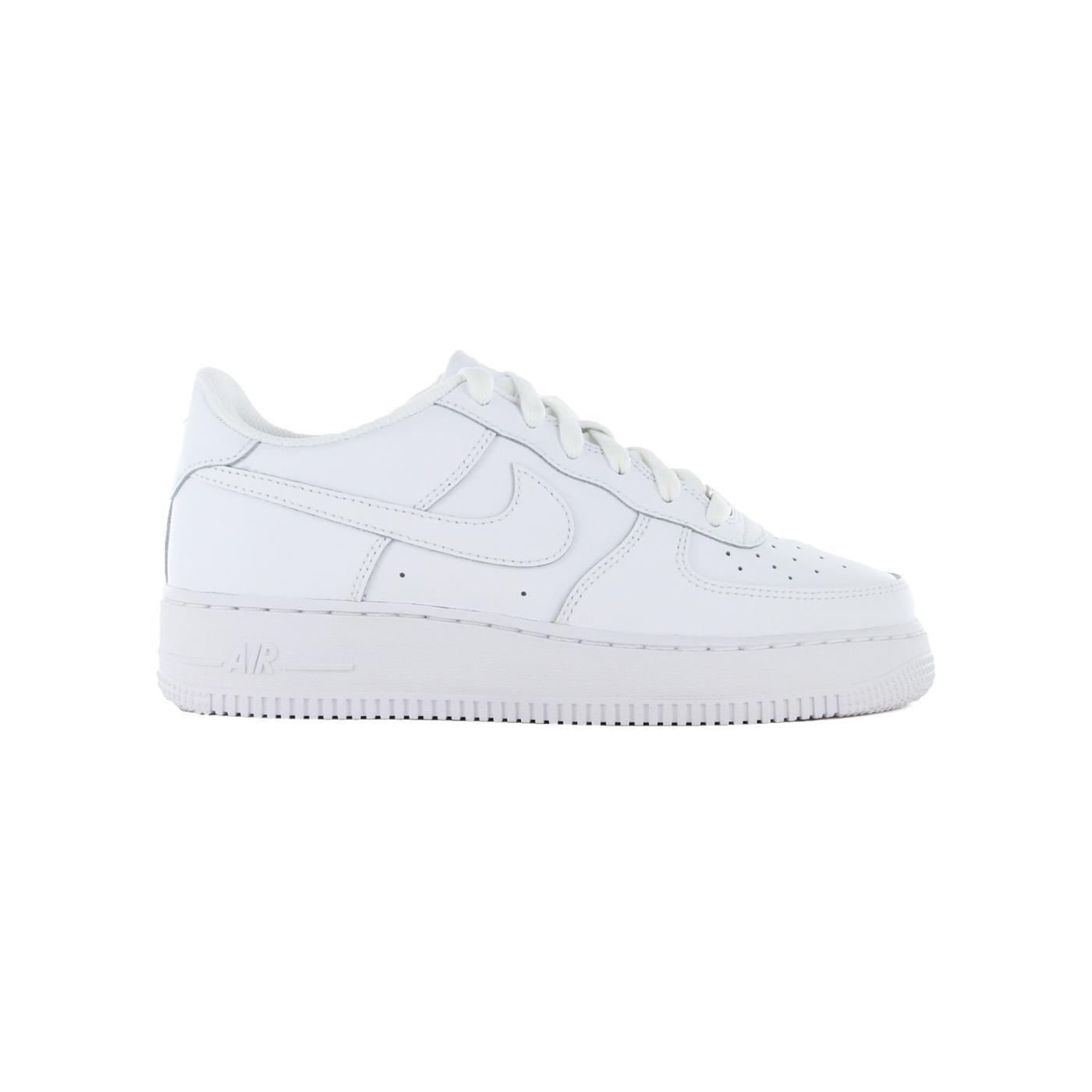 Zapatillas nike air force 1 gs blanco de niño.