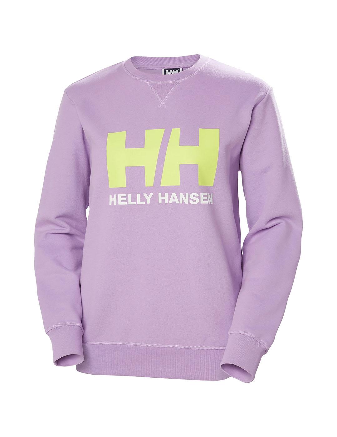 Helly Hansen Sudadera Mujer Logo Lila Felpa Francesa