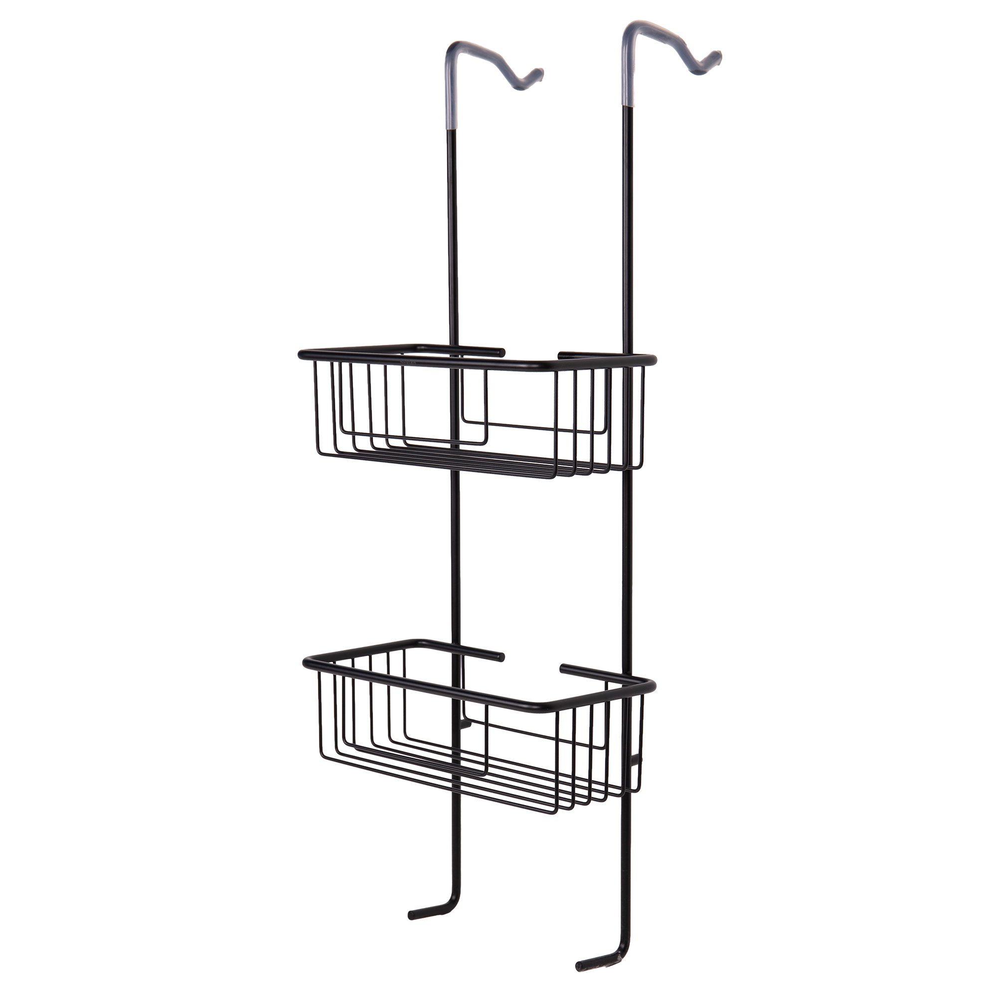 Cofan Cesta de Ducha Doble con Colgador Acero Inox 304 o Negro Mate 2 Niveles