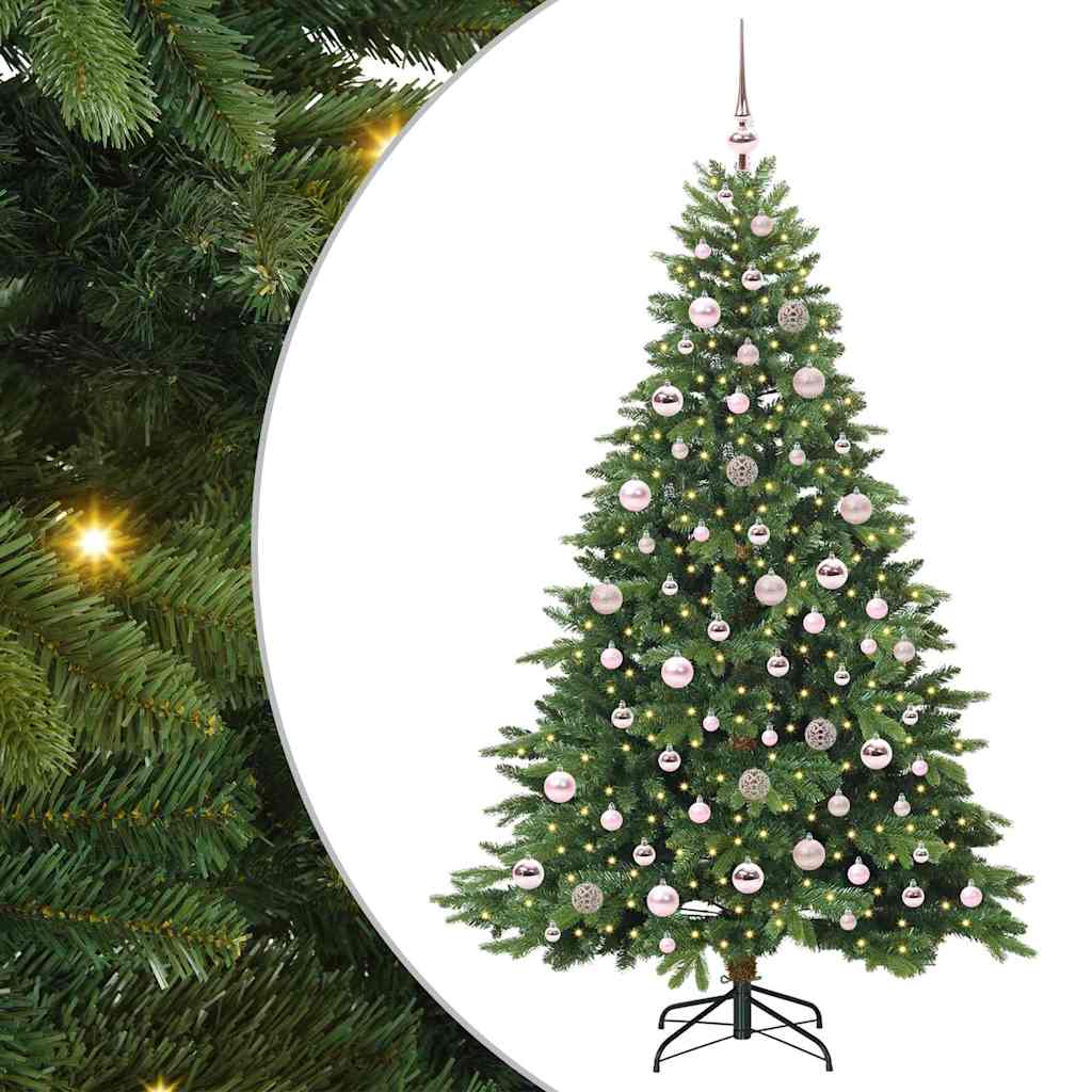 vidaXL Árbol de Navidad artificial con 300 LED Verde 180 cm PE y PVC