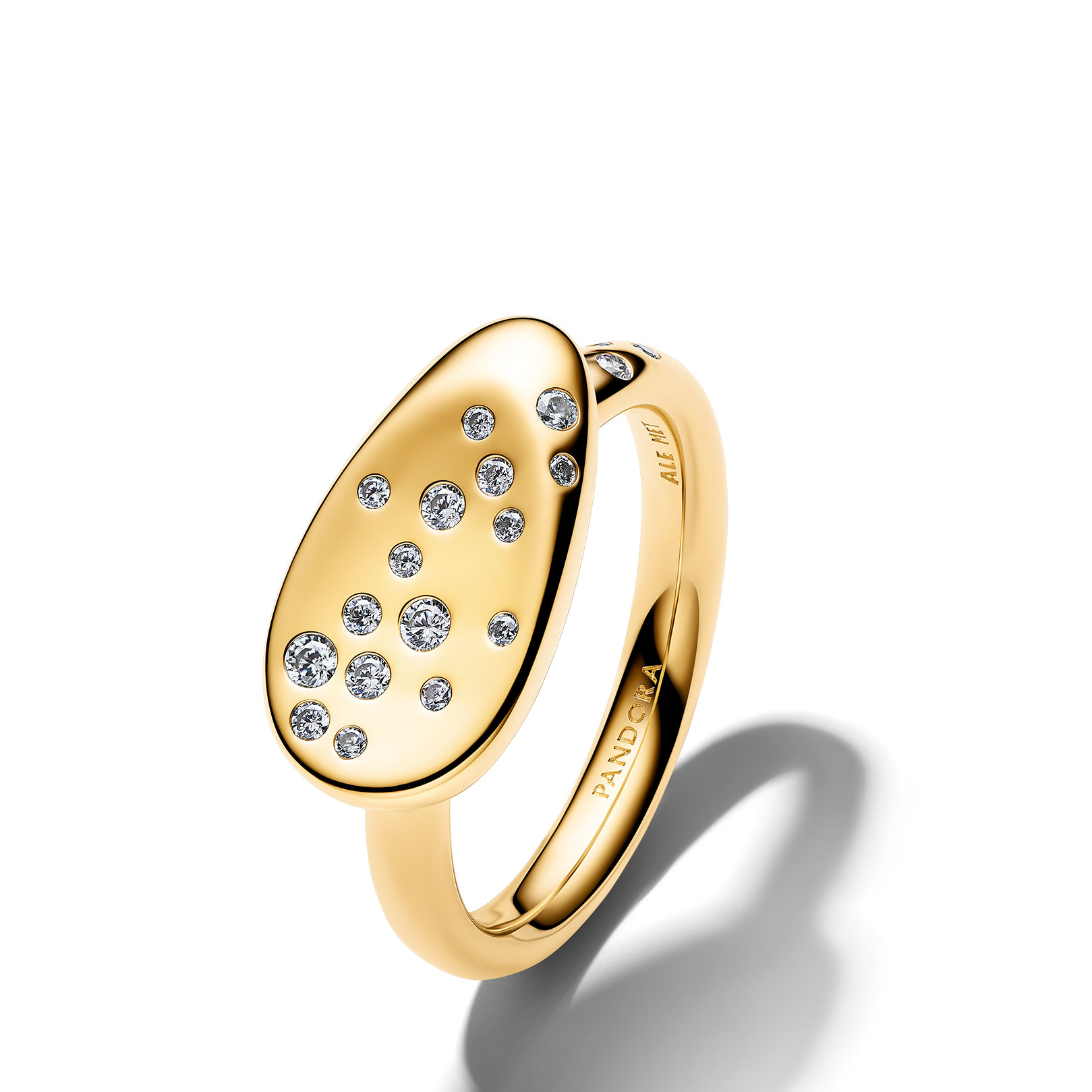Pandora Anillo con circonita cúbica transparente 164707C01 , para Mujer