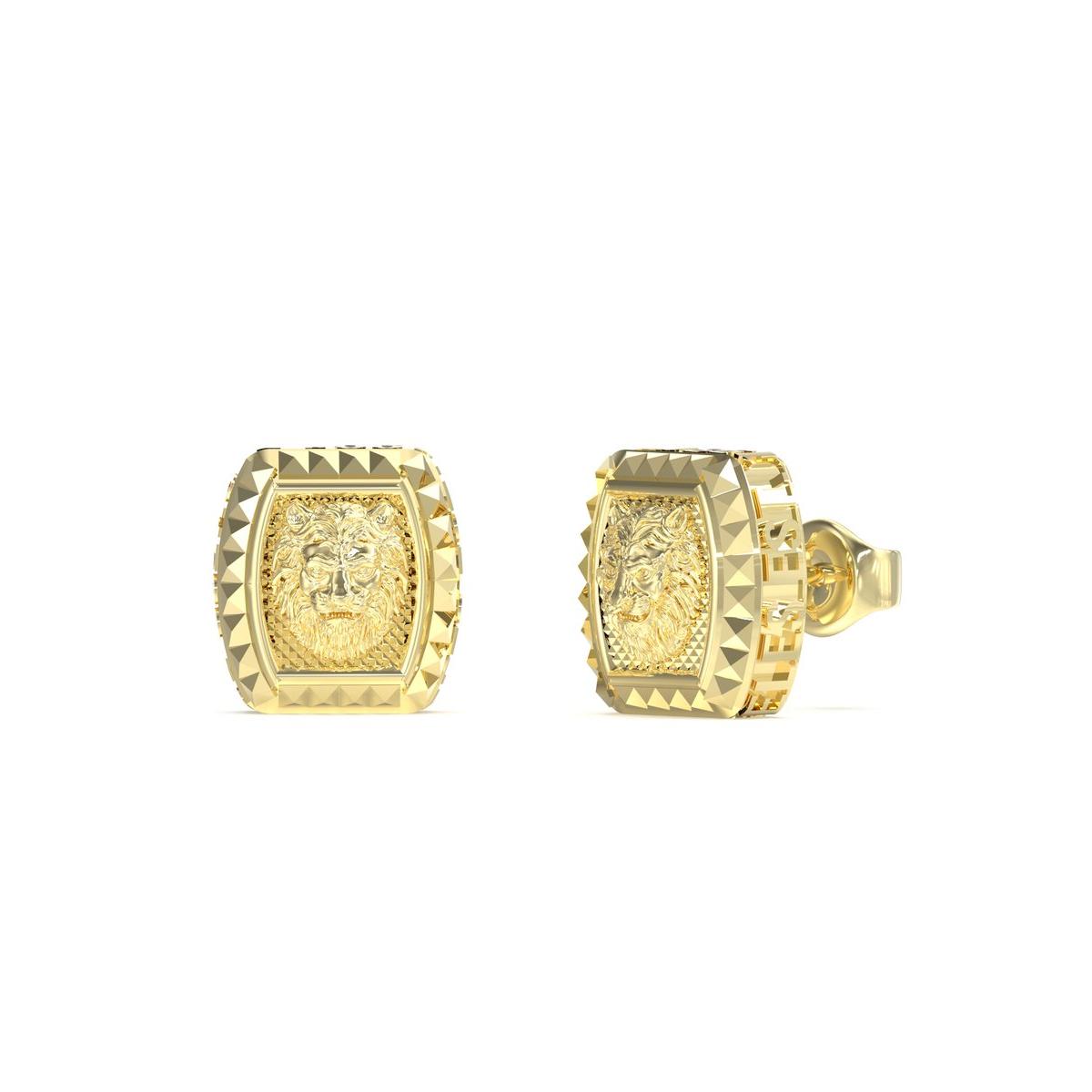 Guess Pendientes Hombre Lion King De Acero Dorado Jume05010jwygt-u