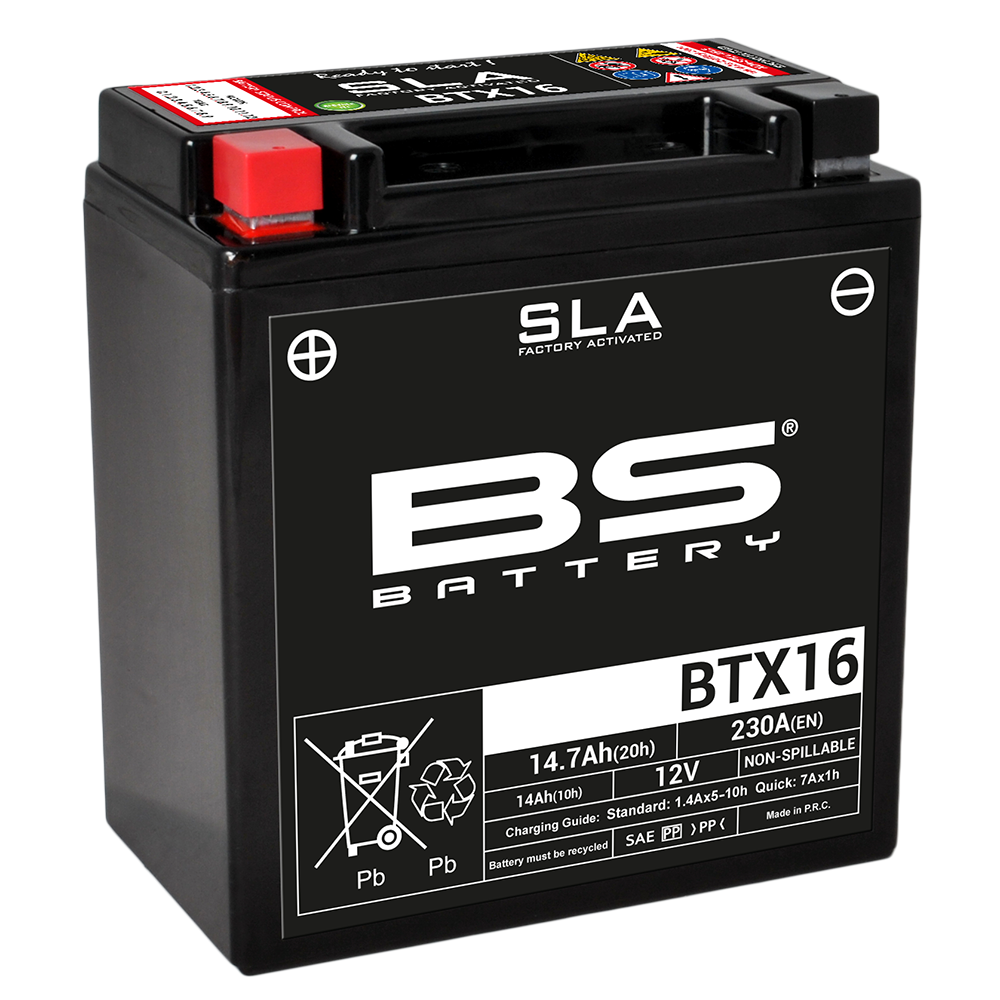 Bateria Sla Btx16 (Fa) Max Para Motos Con Motor Grande Y Dispositivos Electrónicos 35838