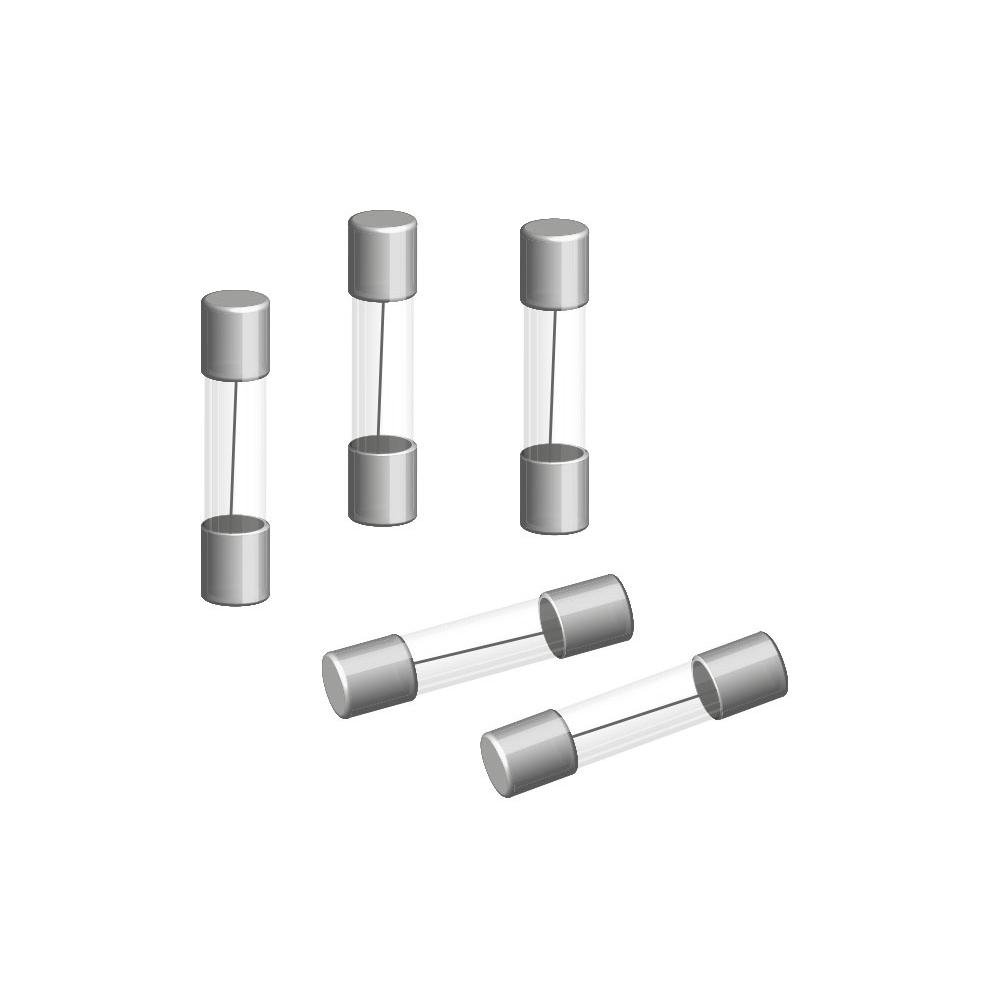 Fusible lento de cristal 6x32mm 2A