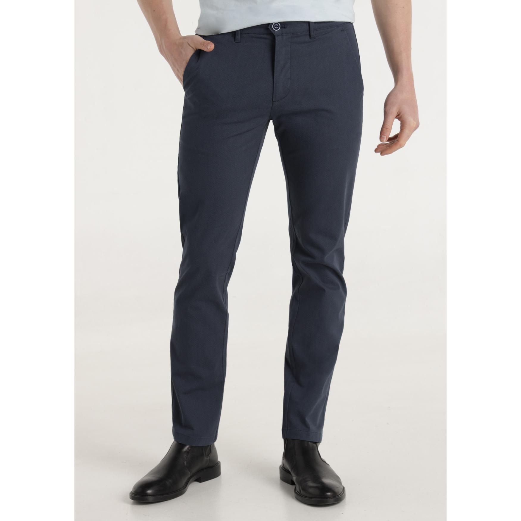 Pantalón chino estampado de rombos - Slim fit - Tiro medio - Tallaje en Pulgadas- Tallaje en Pulgadas