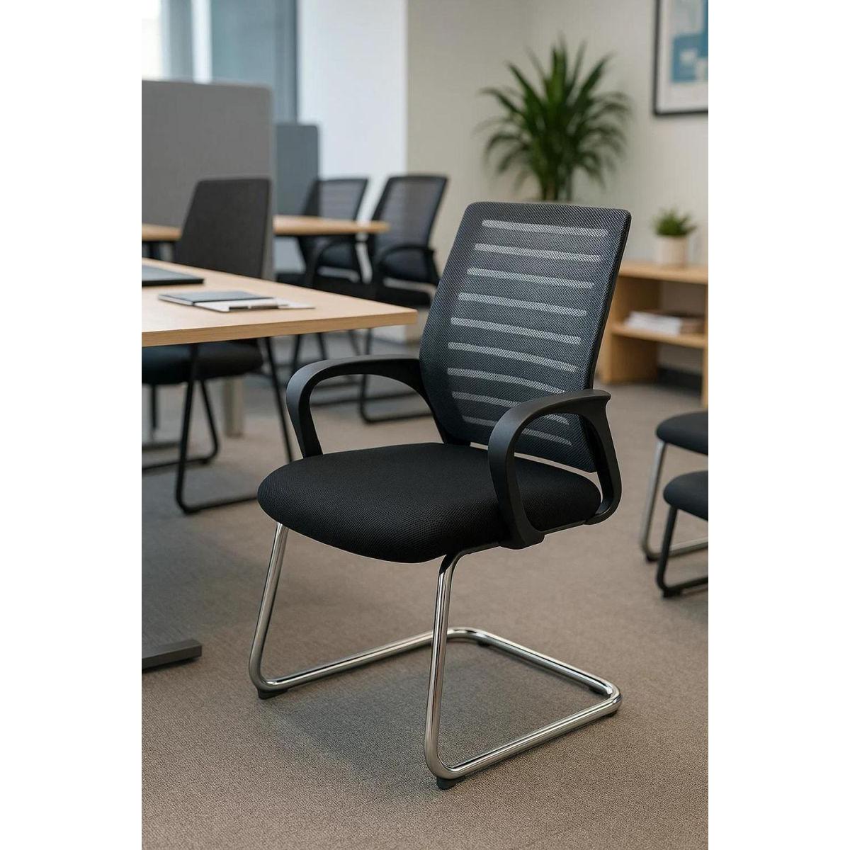 Regalos Miguel - Silla de Oficina sin ruedas Confidente Binet - Máxima Ergonomía - Ideal para Escritorio y Gaming