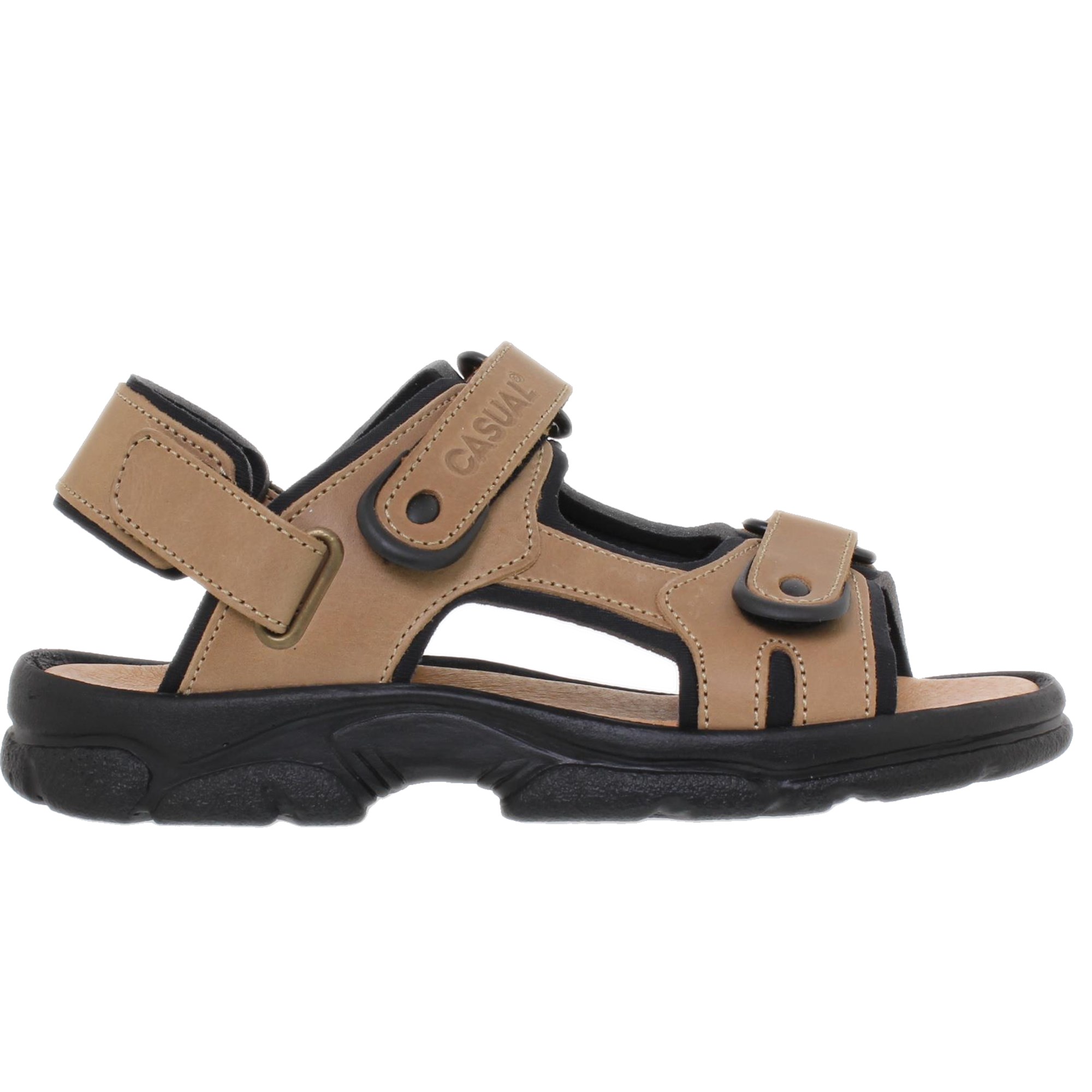 Sandalia Bio Hombre Piel Aventura Casual 7009CA - Bio Talón Desmontable - Fabricadas en España