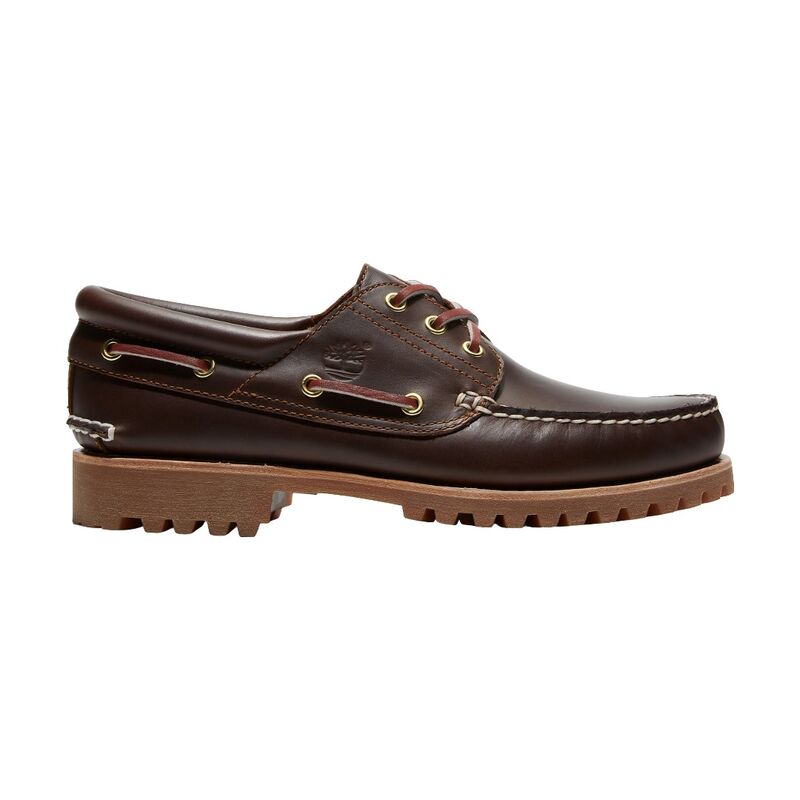 Zapatos Marrones Timberland Authentic 3-Eye Lug Handsewn Boat Shoe Brown Estilo Náutico