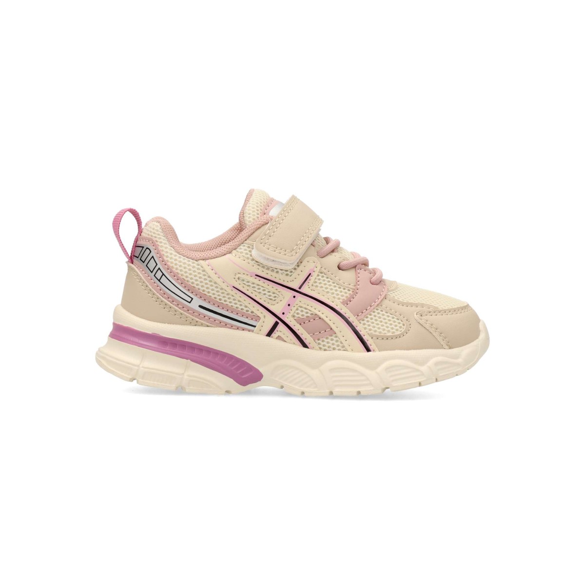 Peke's by Vanessa - Zapatillas deportivas PEKES para niña, estilo casual con cierre adherente y cordón elástico, suela de goma ligera y flexible, plantilla acolchada extraíble