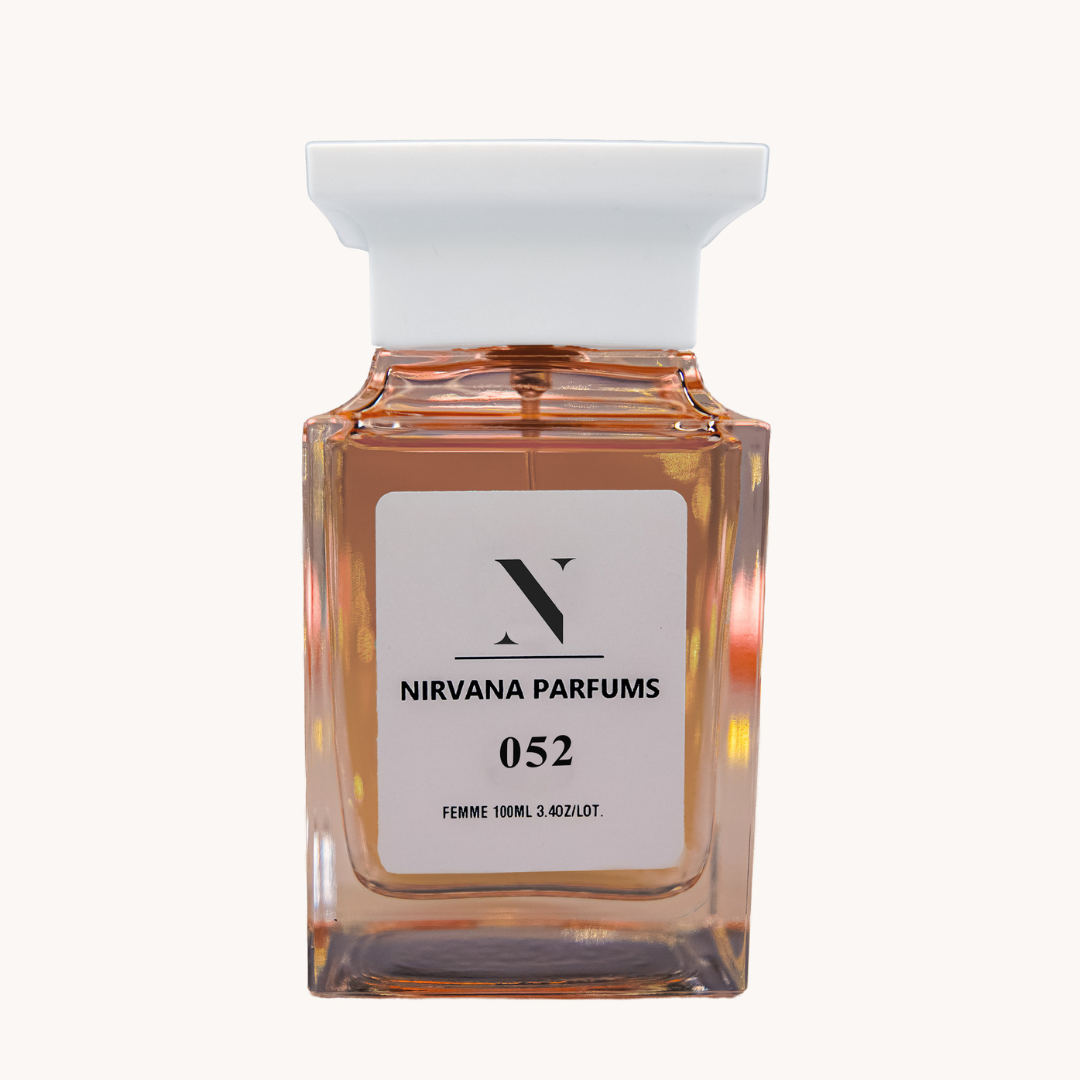 Perfume de mujer Nirvana Parfums 052 Fantasy Eau de Parfum 100ml Fragancia Equivalencia Familia Olfativa Floral Frutal Lichi Rojo, Chocolate Blanco y Raíz de Lirio