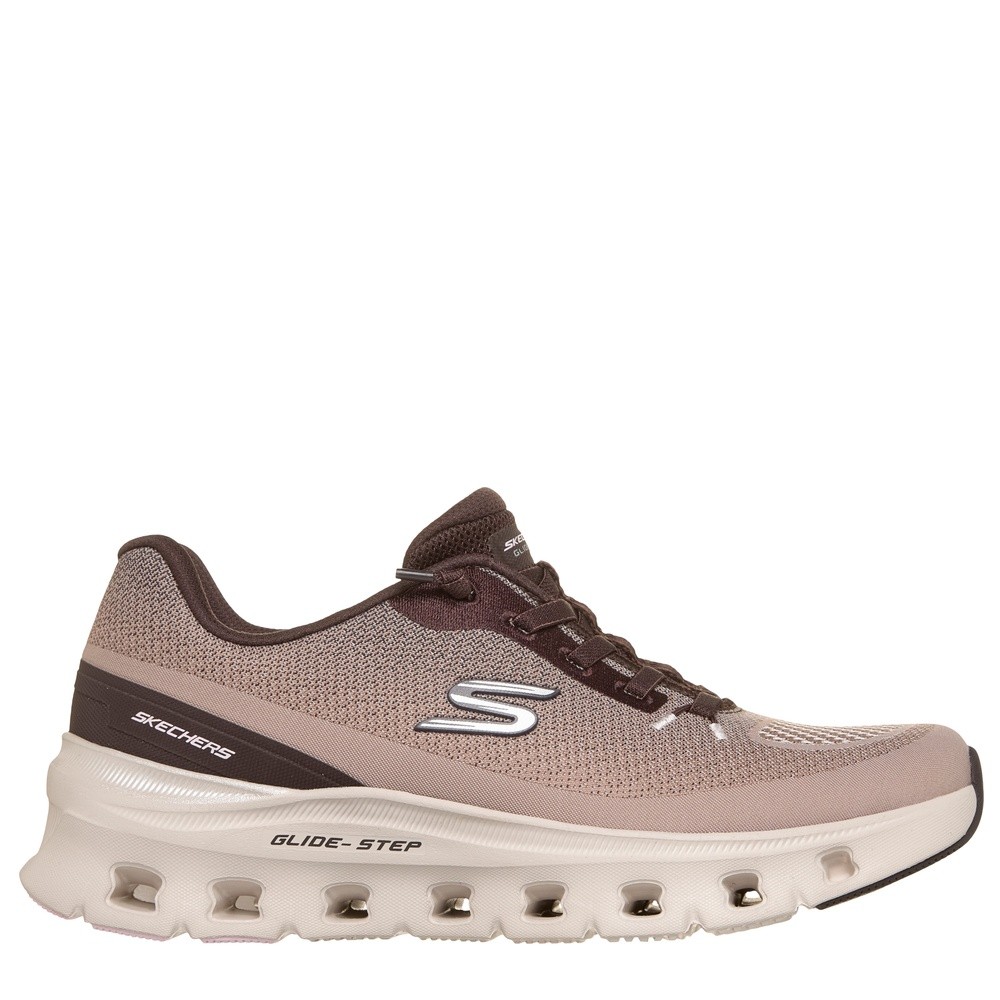 Cómoda  GLIDE-STEP PRO SOFT MIRAGE marrón: deportivas veganas SKECHERS con tejido suave, slip-in, plantilla acolchada Air Cooled Memory Foam y suela de goma flexible. ¡Cómpralas ahora! Altura Tacón bajo (1-3 cm) Referencia