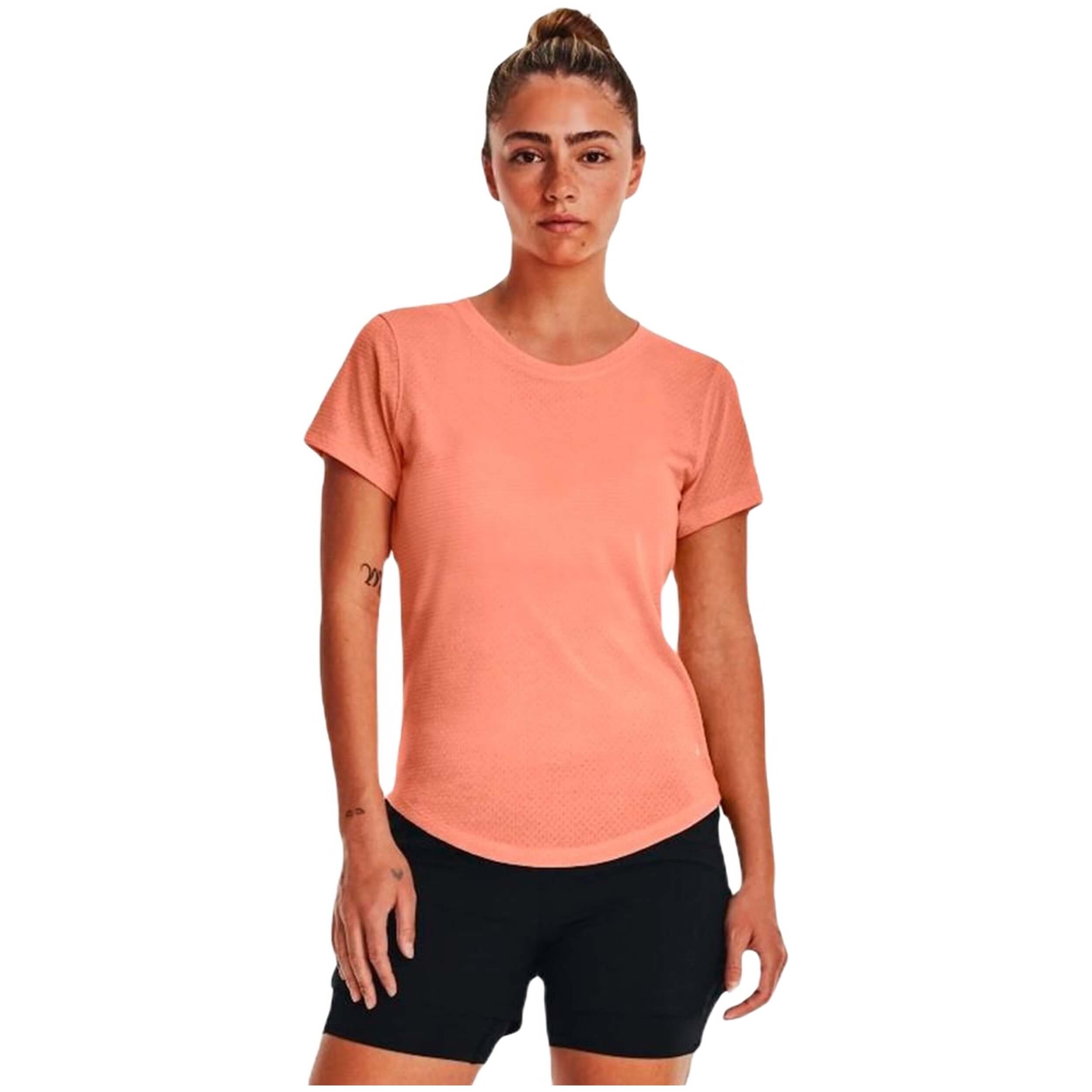 Camisetas De Manga Corta Under Armour modelo 1361371-963 para Mujer en color Naranja