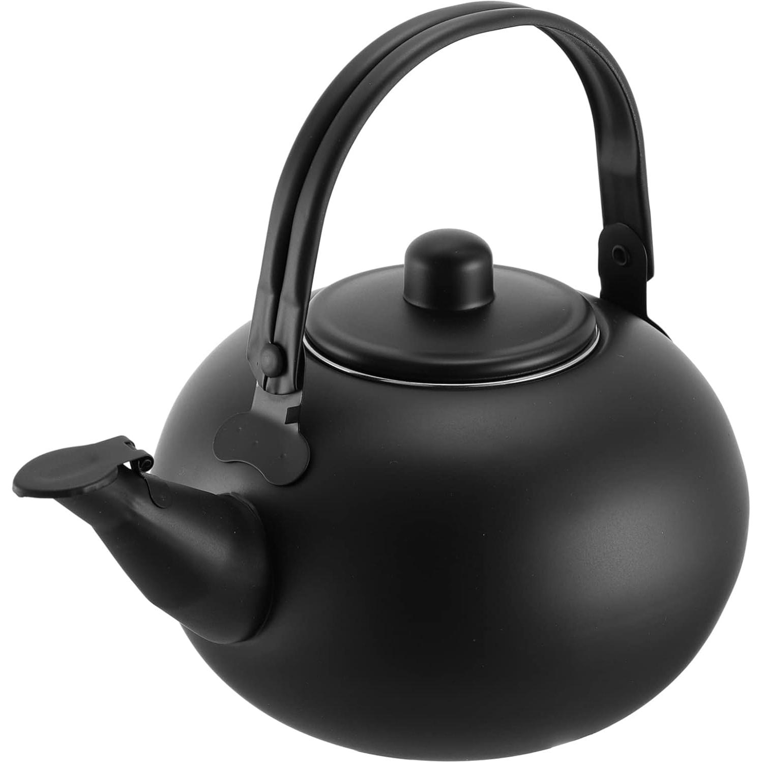 Black Tea Stainless Steel Kettle Stove Teapot with Infuser and Handle for Boiling Water Heating Tea Utensils 22X20X17CM