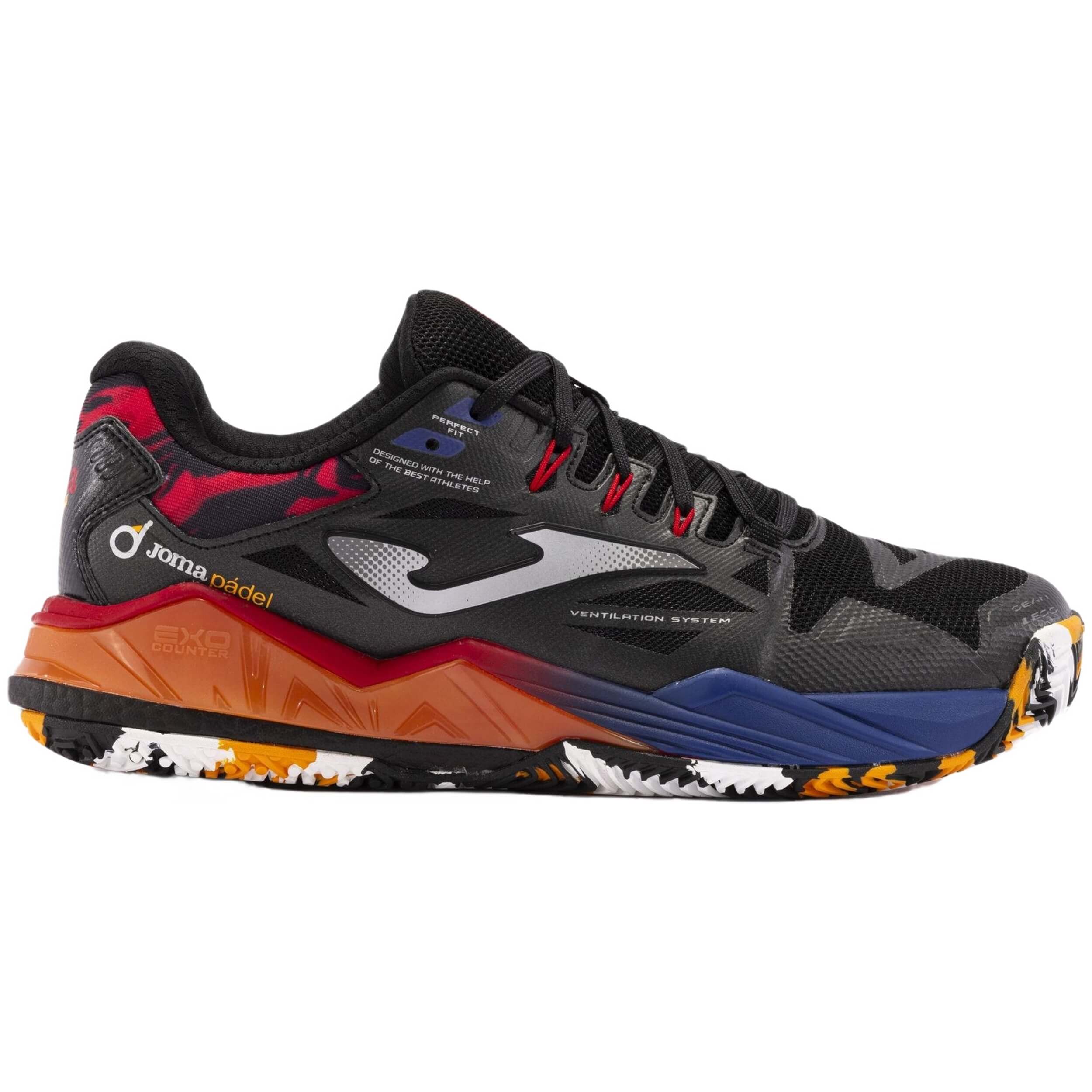 Zapatillas marca Joma modelo Tspinw2401Om para hombre en color negro
