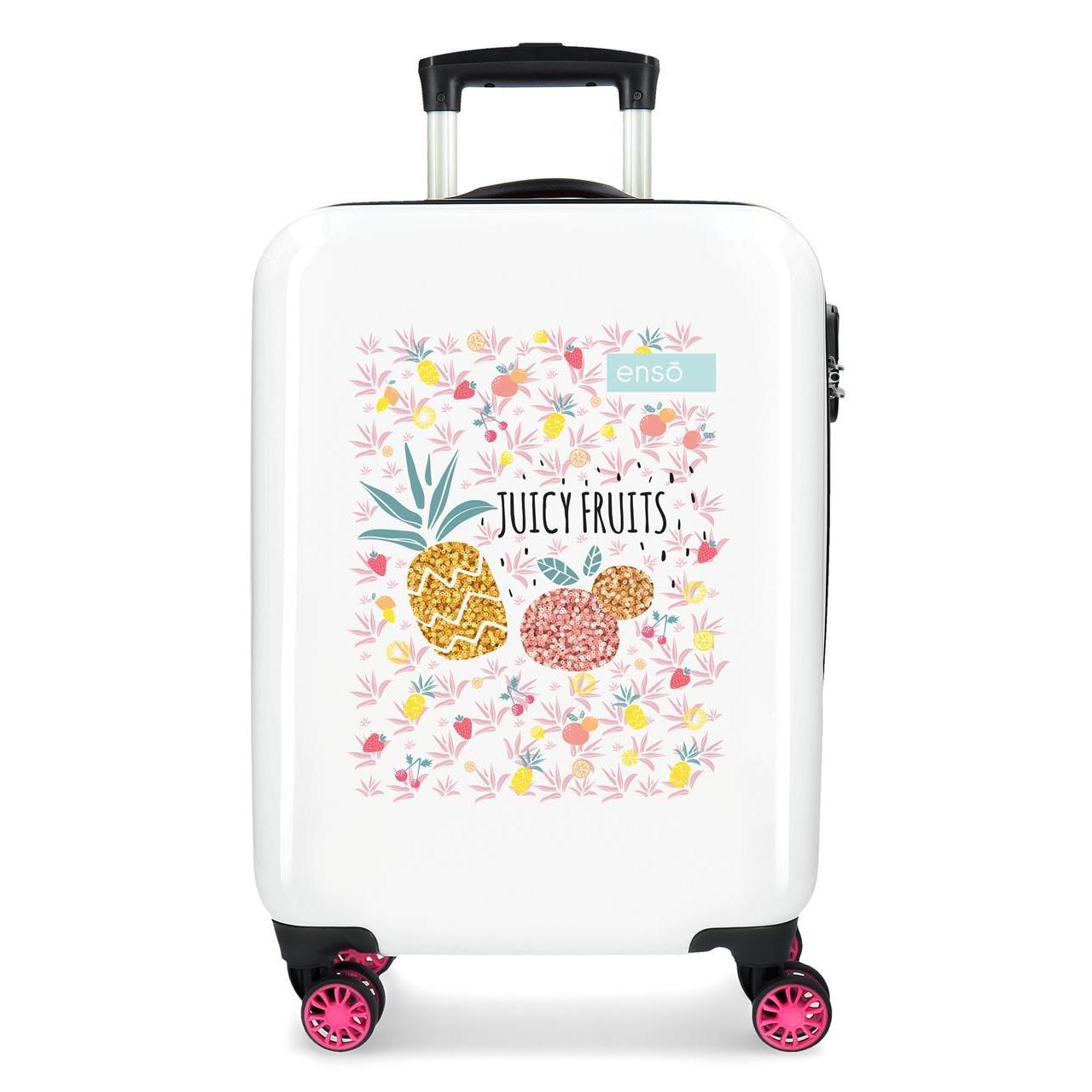 Maleta de cabina Enso Juicy fruits blanco 55x37x20cm