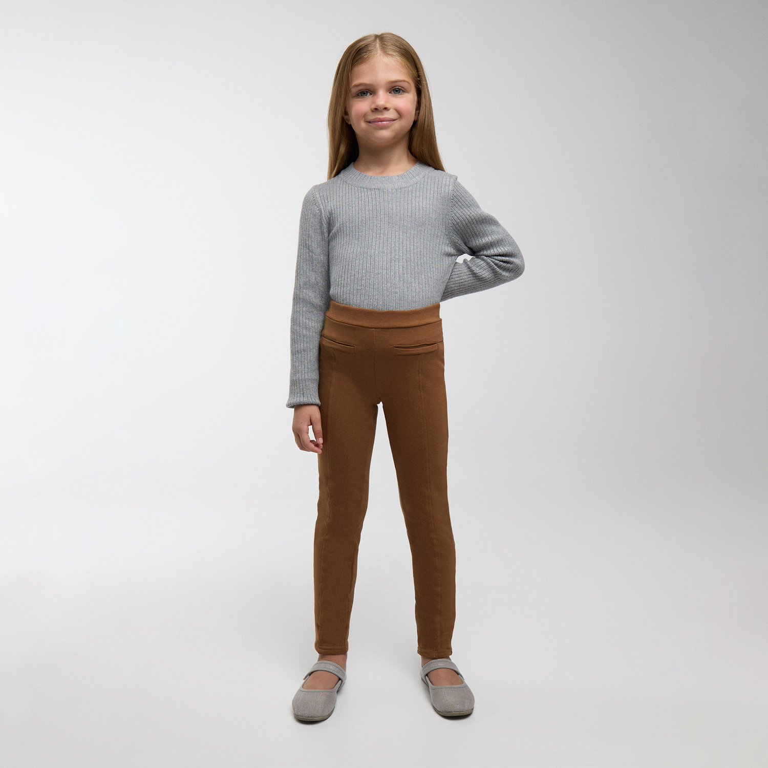 Ysabel Mora - TÉRMICO Leggings afelpados niña pitillo marrón