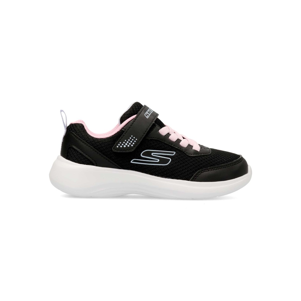 Skechers - Zapatillas deportivas Selectors Reset Achieved para niña, ligeras con parte superior de malla y tejido sintético, cordones elásticos y plantilla amortiguada